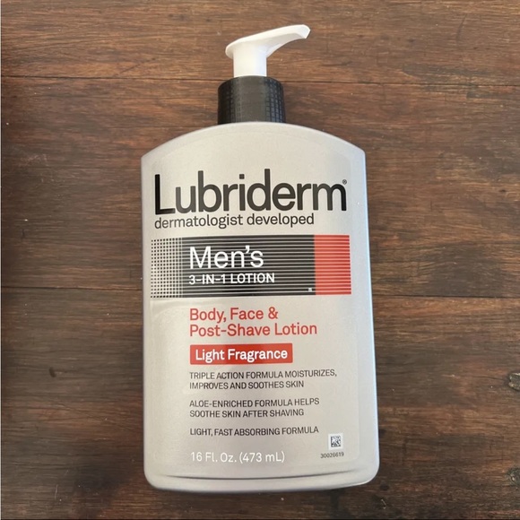 Lubriderm Other - Lubriderm Men's 3-in-1 Body, Face & Post-Shave Lotion Light Fragrance  16 oz